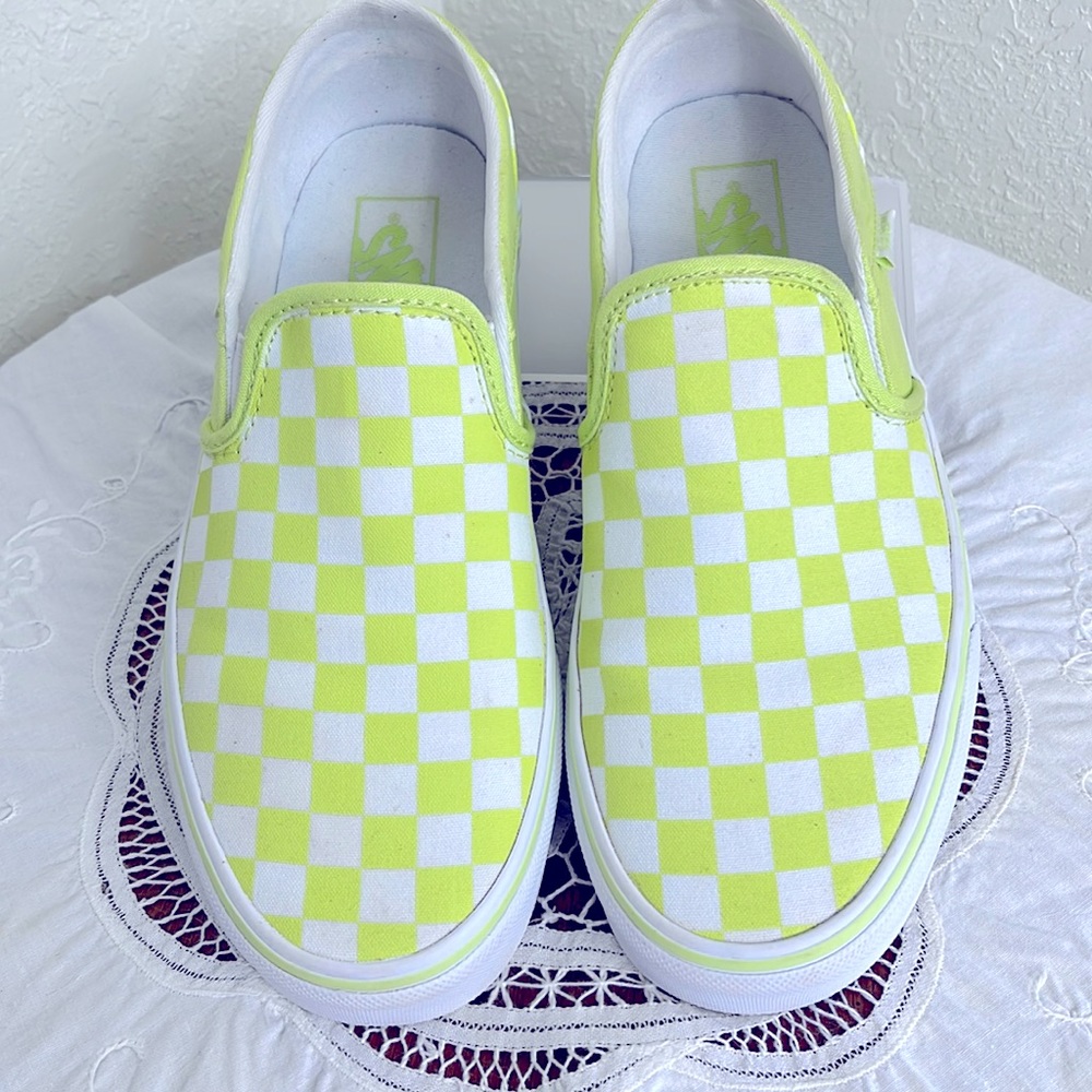 VANS CHECKERED BOARD SLIP ONS